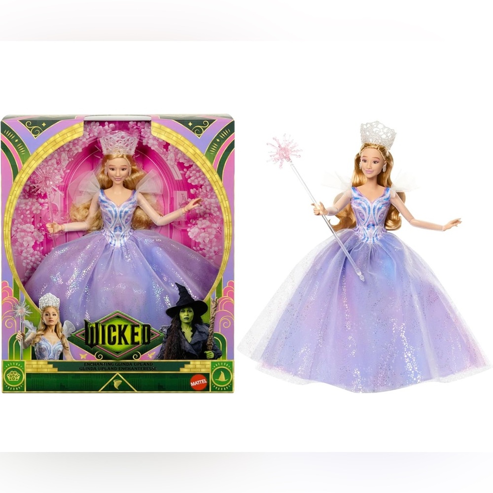 Glinda from Wicked For Good Movie the Good Witch Doll - Purple by Mattel NWB